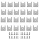 thumbnail image 1 of Clips para tiras LED GYGhaoho, 120 piezas con tornillos, 1 of 8