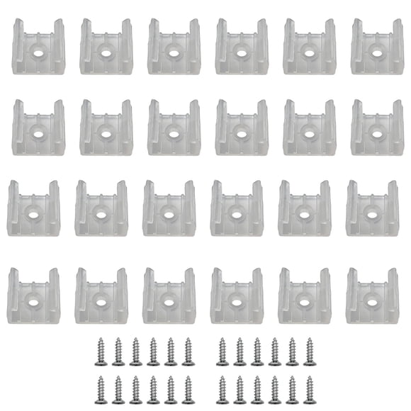 Clips para tiras LED GYGhaoho, 120 piezas con tornillos