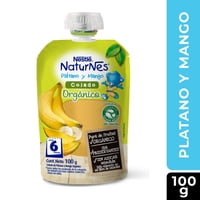 Compota Orgánica Plátano Mango 100 G Nestlé Naturnes