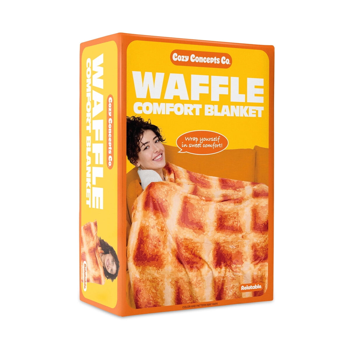 Manta Waffle Cozy Concepts Co. 165cm Polar Diseño Comida