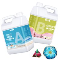 Resina Epoxídica Ocepor, 7,6 L, Transparente Como El Cristal, Para Manualidades Y Bisutería