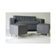 thumbnail image 1 of Sofa Dos Cuerpos Mas Dos Puff Gris Oscuro Lino, 1 of 3