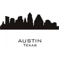 Rienda Libre Graphics - Decomural Austin Texas City Skyline Ws-15413