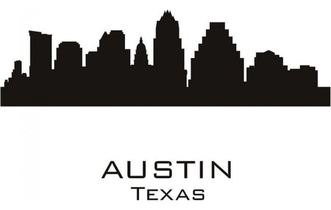 Rienda Libre Graphics - Decomural Austin Texas City Skyline Ws-15413