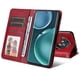 thumbnail image 4 of Funda Billetera para Honor Magic 4 con Porta Tarjetas y Soporte Ajustable Rojo, 4 of 5