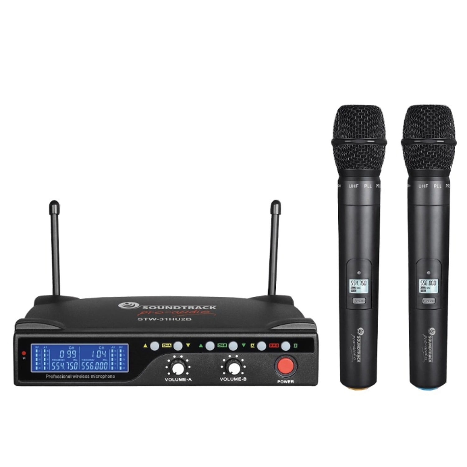 Set Microfonos Dinamicos Inalambricos Soundtrack Stw 31hu2s