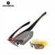 thumbnail image 2 of Lentes Rockbros Polarizado Ciclismo 5 Micas 12 Piezas Uv400 - Rojo, 2 of 4