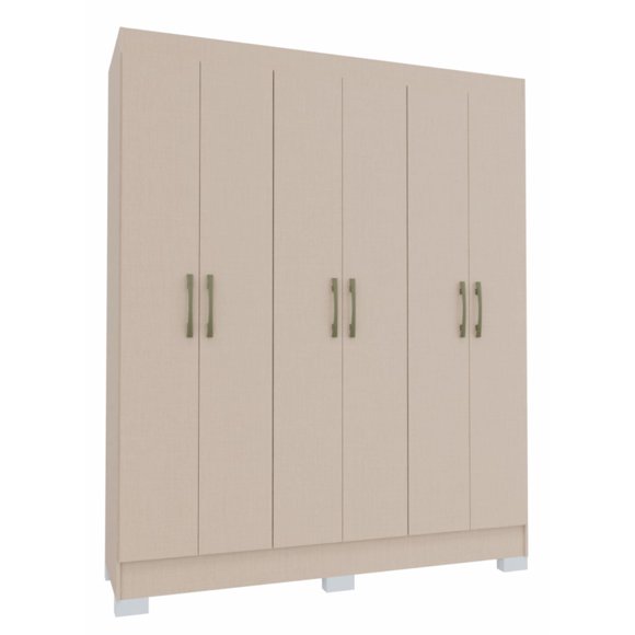 Clóset Roma Creme 6 Puertas Beige