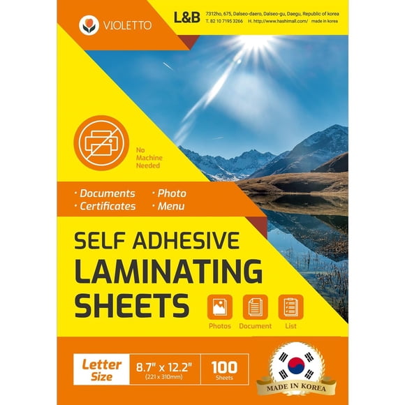 Hojas de Laminado en Frío VIOLETTO 22 × 31 cm 4 mil – Pack de 100