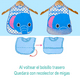 thumbnail image 3 of Babero Impermeable Ajustable Eva Con Recolector Migas Bebe (Elefante), 3 of 4