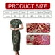 thumbnail image 4 of Vestido cheongsam de diez hebillas, desfile de ropa, verano, largo, etiqueta, corte entallado, 4 of 5