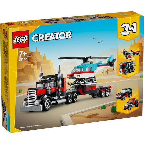 Bloques de construcción Lego Creator Camión Helicóptero (31146)