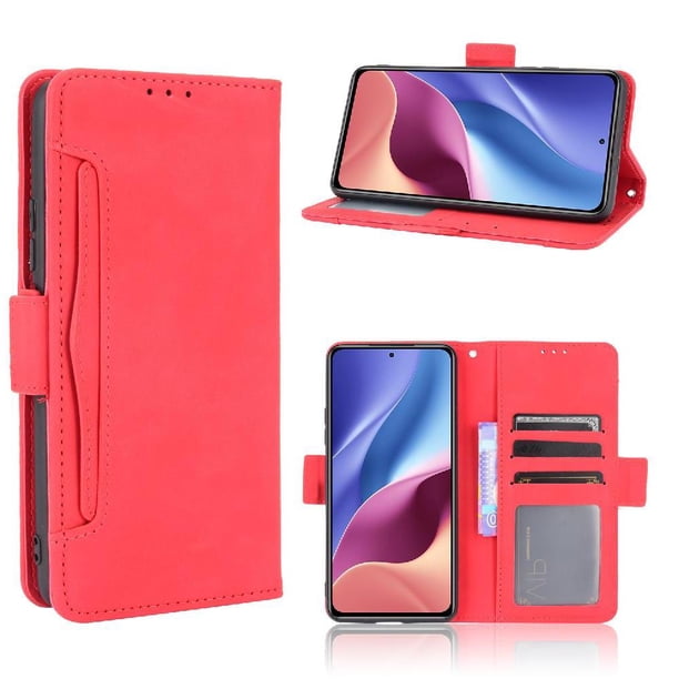 Funda Cartera Magnética para Xiaomi Poco F3- Tarjetero Desmontable, Cuero PU, Soporte