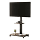thumbnail image 1 of Soporte Pedestal Tv Con Ruedas Y Bandeja De Almacenamiento Negro, 1 of 2