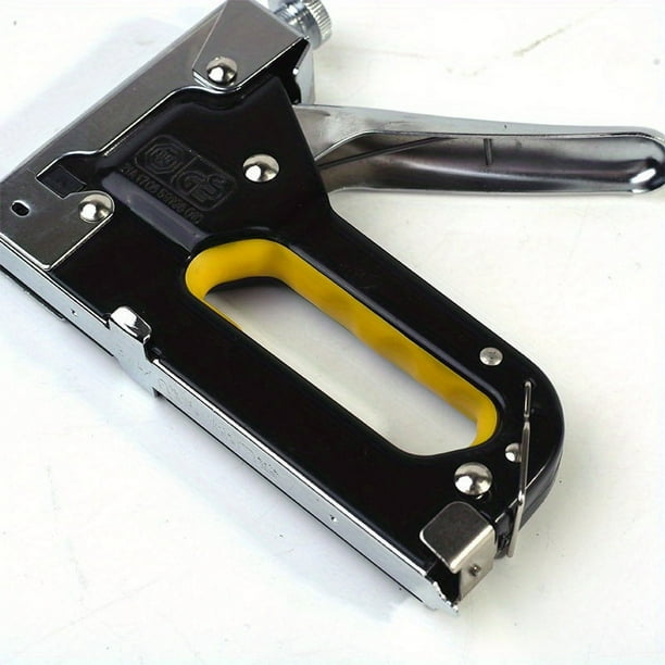 1pc 3 In 1 Heavy-duty Stapler For DIY Home Decor Furniture Wood Frame Stapler, Multi-tool Hand Nail Gun Nail Gun Bandage Pliers Four-piece Set Art Supplies Outdoor Camping Industrial Tools