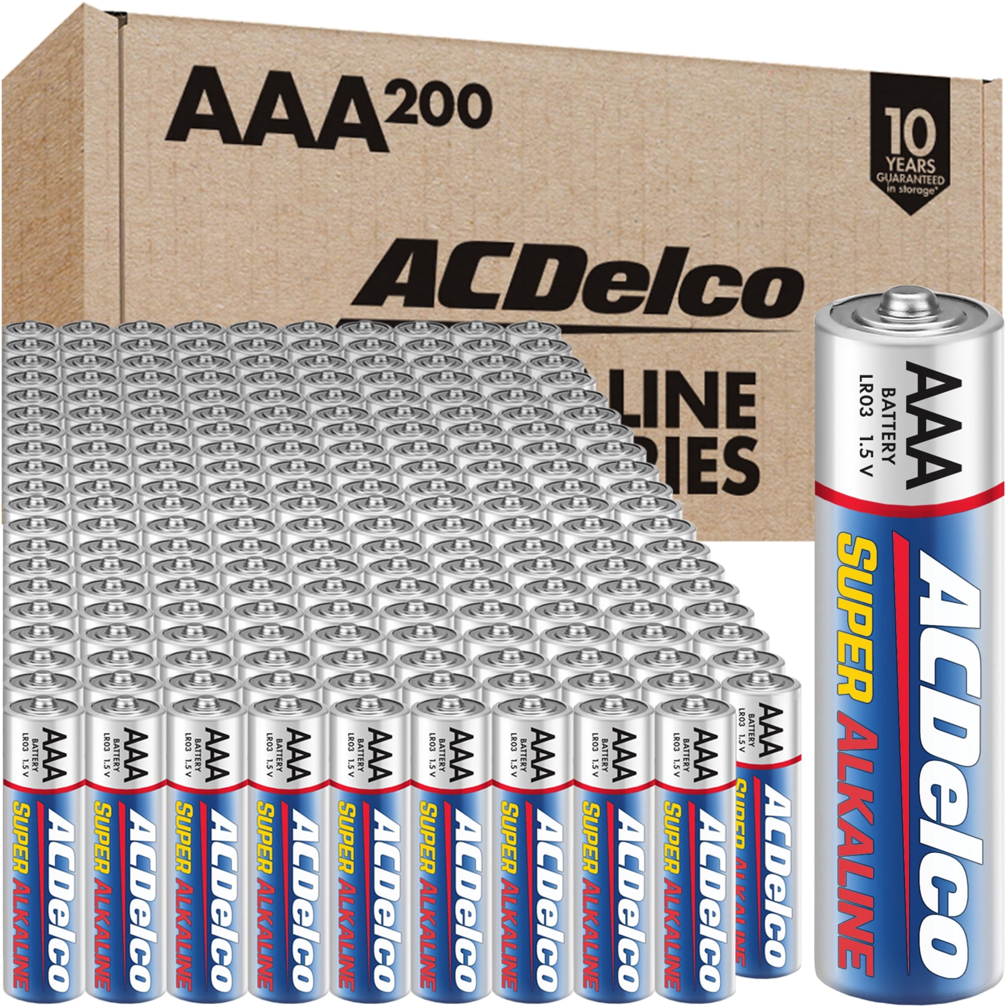 Powermax - Batería Acdelco Aaa De 1,5 V Superalcalina, Paquete De 200