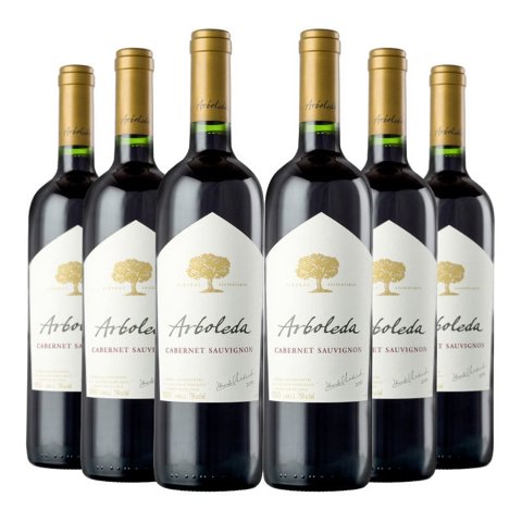 Arboledaa - 6 Vinos Arboleda Cabernet Sauvignon, 750 Ml, 12%