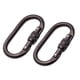thumbnail image 1 of 2 Piezas Oval 25KN Tornillo Bloqueo Mosquetón Gancho Escalada Rappel Rescate, 1 of 5
