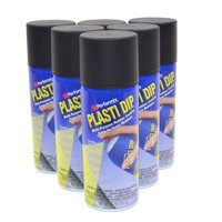 Plasti Dip Black, Resistente A La Intemperie, Para Metal, Madera Y Plástico, 6 Onzas
