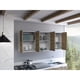 thumbnail image 2 of Mueble de Cocina Mural Miel Y Blanco 6 Puertas 1.5 vidrio Blanco y Miel, 2 of 7