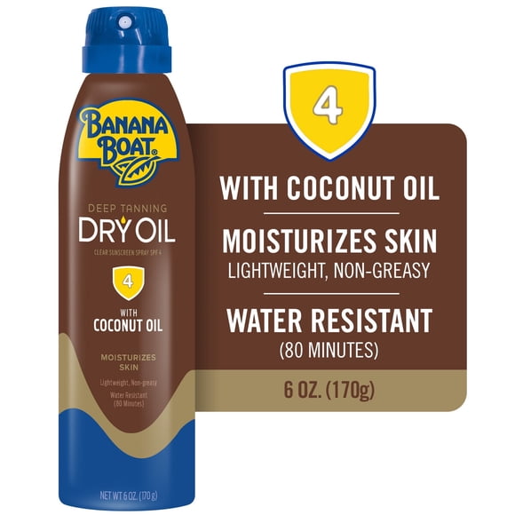 Aceite Bronceador Banana Boat Spray SPF 4 170g Resistente Agua