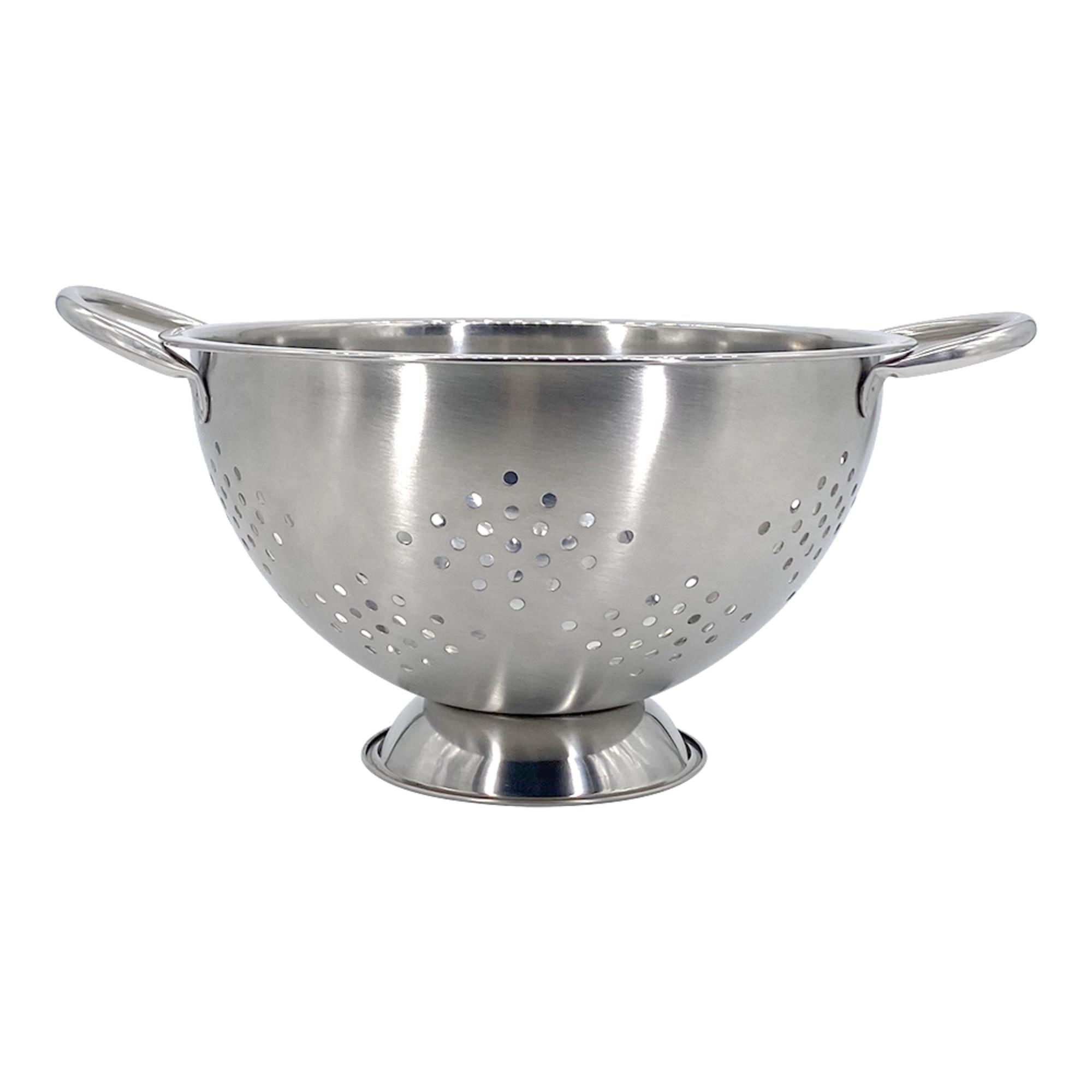 Bowl Colador Acero Inoxidable 24 Cm 1 Pieza Plateado