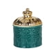 thumbnail image 2 of Organizador De Joyas De Cerámica Con Tapa, Recipiente Para Collar, Decoración De Boda, Verde, 2 of 3