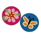 thumbnail image 4 of Juego De 2 Kits De Gancho De Pestillo Paquete De Material De Lona De Alfombra Redonda - Mariposa Y Flor, 4 of 5