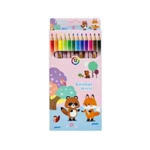 Gdchile - Lapices Set Rosa 12 Colores Animales