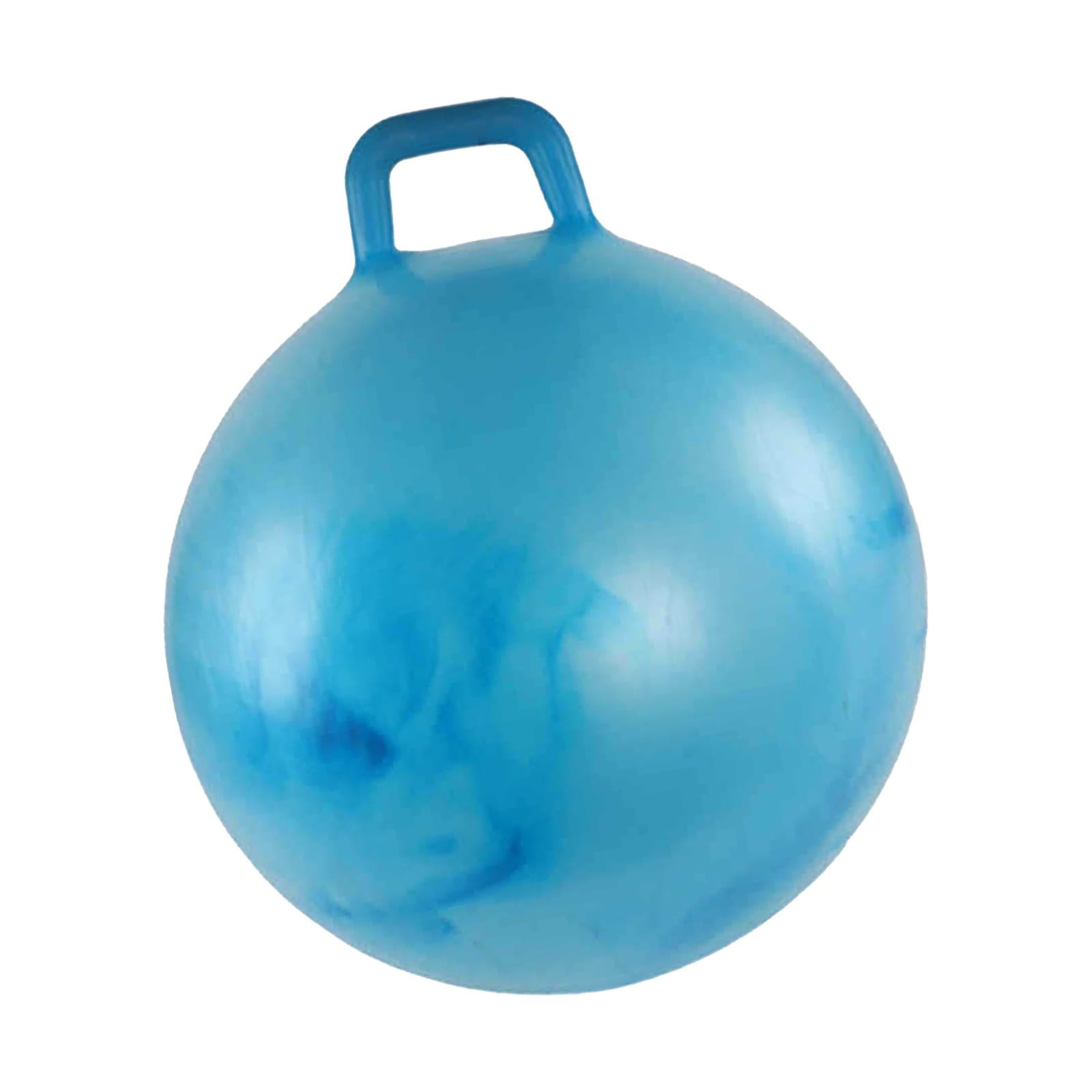 Magideal - Pelota Saltarina Con Mango, Juego De Patio Al Aire Libre, Divertida Para Niños Y Niñas De 55cm De Diámetro, Juguetes Para Niños, Pelota Deportiva Para Azul