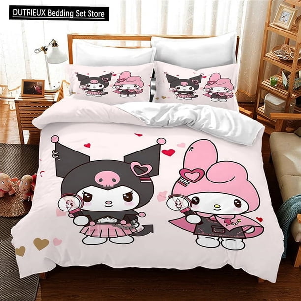 v772 Bed Sheets , Cartoon Duvet Cover Set, Printed, Lightweight and Comfortable, Boys and Girls Bedding Set Single Double Queen 3-Piece Bedding Set (1 Duvet Cover + 2 Pillow Shams) Bed Sheets ju772