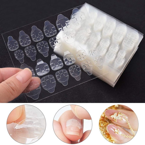 Adhesivo de doble cara para uñas postizas, impermeable, transpirable, adhesivo de gelatina para uñas postizas.