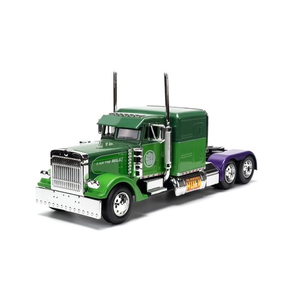 Coche fundido a presión Jada Toys Marvel 1:24 Big Rig 1992 Peterbilt 379