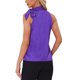 thumbnail image 3 of INSPIRE CHIC Blusas de Trabajo Sólidas sin Mangas para Mujer con Lazo en el Cuello de Satén M Púrpura, 3 of 5