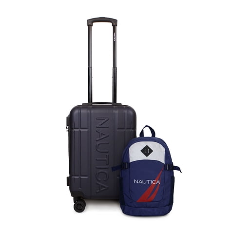 Nautica - Pack Maleta Cabina S (10 Kg) Amsterdam Azul + Mochila Atlas Azul