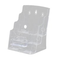 Ioensy - Soporte Para Folletos, Tarjeta De Presentación, Folleto, Documento, Acrílico, Soporte De Exhibición Para Tarjetas De Visita, A5, 3 Niveles