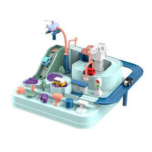 Bothyi - Juego De Pista De Carreras, Tren De Juguete, Vehículo De Juguete, Juego Educativo, Regalos Para Niños, Mini Macarrón