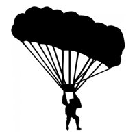 Rienda Libre Graphics - Decomural Parachuting Skydiving Ws-15928
