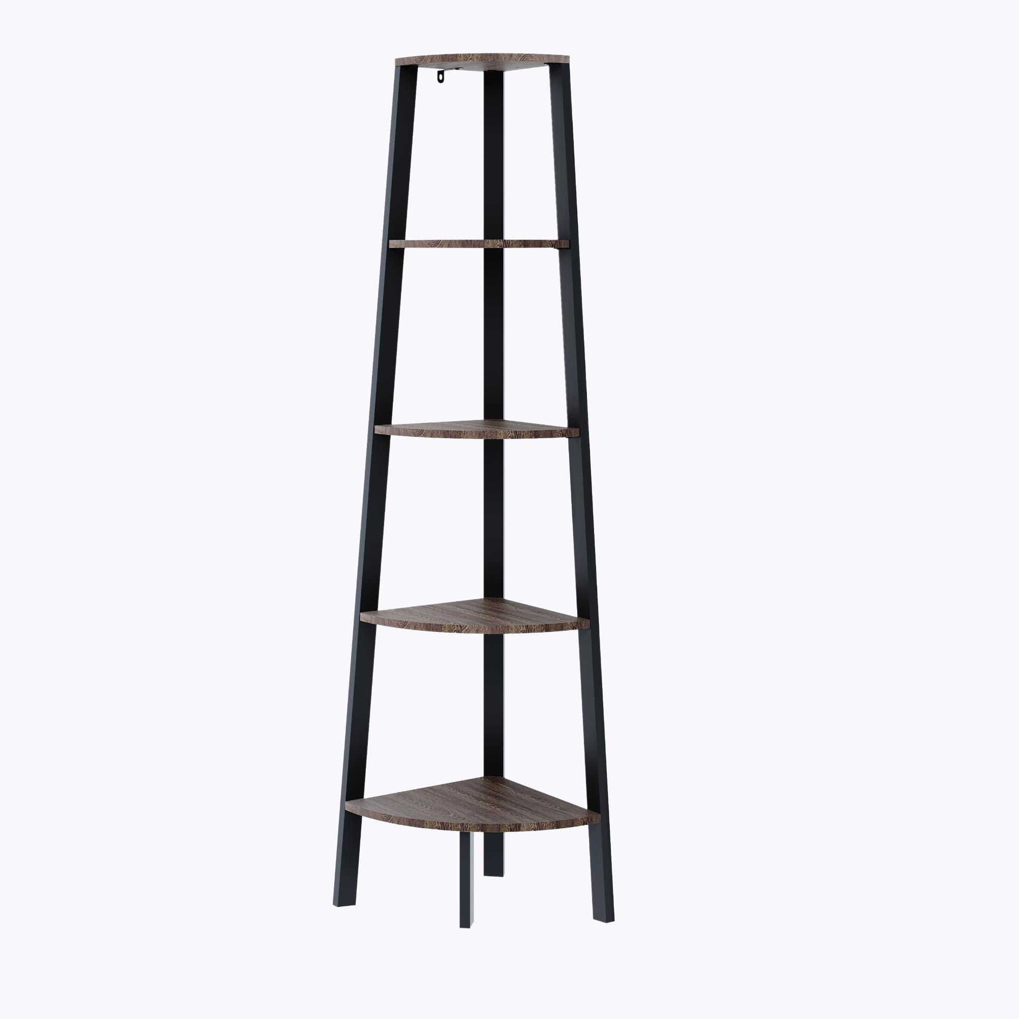 Mainstays - Estante Esquinero Jx-18E473 160X53 Cm Negro - Café
