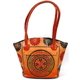 thumbnail image 5 of Bandolera de piel con diseño de círculos de Crafts of India, 5 of 7