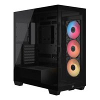 Gabinete Gamer Corsair 3500X Rs-R Argb, Mid Tower, Vidrio Templado, 3 Fans, Black