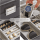thumbnail image 4 of Caja Organizadora Relojes Y Joyas 2 Niveles Cofre Joyería, 4 of 9