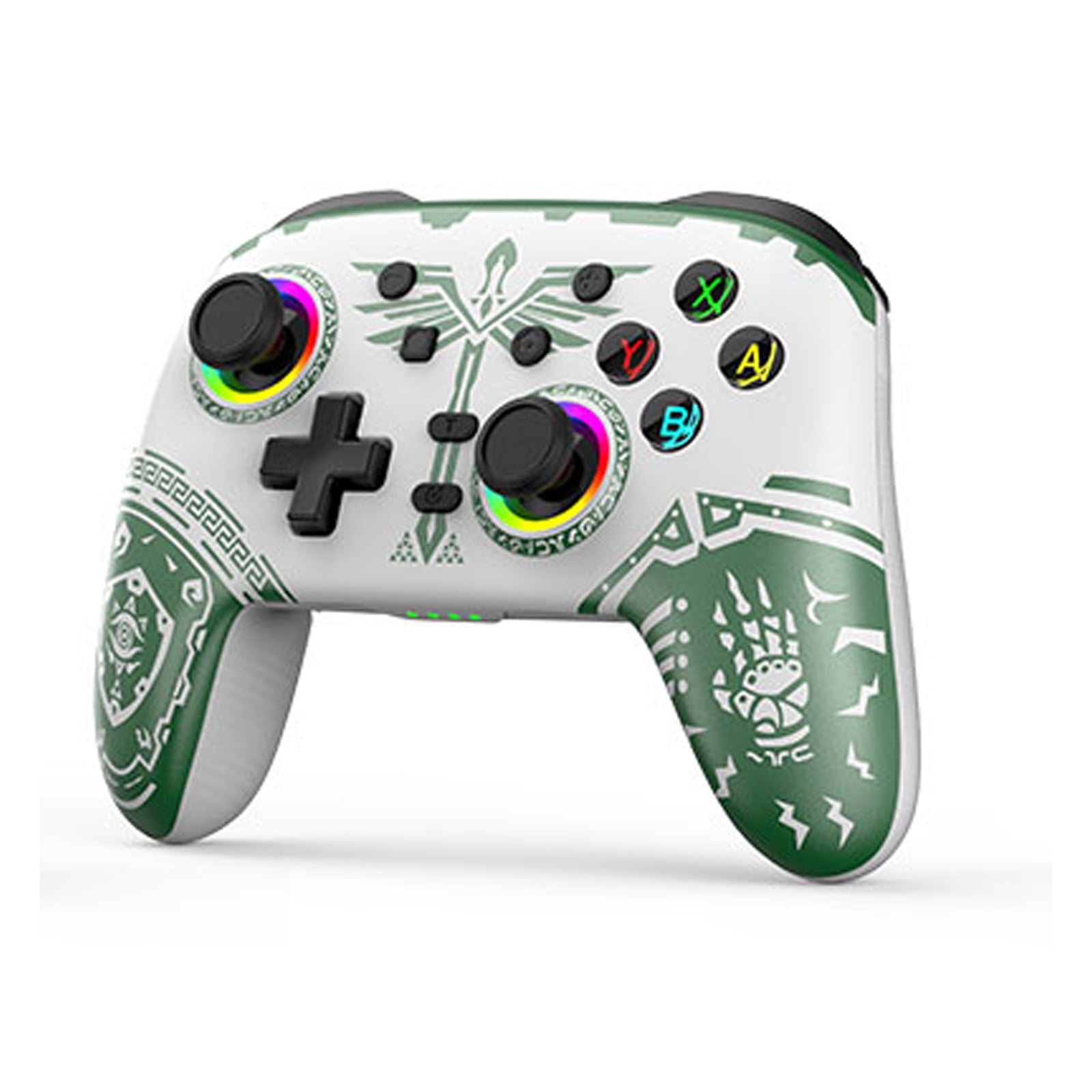 Gamepad Inalámbrico Aaronmei Switch Pro Blanco Verde