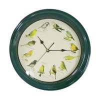 Magideal - Reloj De Pared Con Diseño De Pájaros Cantantes, Reloj De Pared Con Melodía Musical Y Pájaros, Moderno, Moderno, Redondo, Para Decoración De Cafetería,
