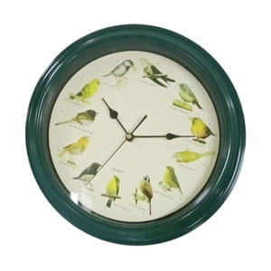 Magideal - Reloj De Pared Con Diseño De Pájaros Cantantes, Reloj De Pared Con Melodía Musical Y Pájaros, Moderno, Moderno, Redondo, Para Decoración De Cafetería,