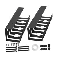 Magideal - Bandeja De Gestión De Cables Debajo Del Escritorio De 2 Piezas De 15,7 Pulgadas De Largo Para Oficina En Casa, Multifuncional, Fácil De Instalar, Sopo