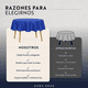 thumbnail image 5 of Mantel De Mesa Redondo Tela Hule Antimancha Impermeable Azul Az, 5 of 10