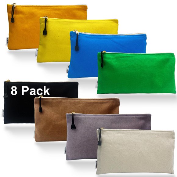 Bolsas de Herramientas FunOwlet Pack de 8 unidades 32 × 18 cm de lona con cremallera