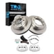 thumbnail image 1 of Kit de pastillas y discos de freno TRQ cerámicos para Ford E-350 2008-19, 1 of 9