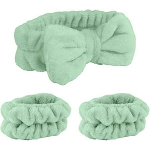 Veatool - Cinturones Y Muñecas Para El Cuidado Facial Y El Maquillaje, Fundas De 3 Piezas, Accesorios Para Fijar El Cabello, Uso De Lavado Facial, Cuidado Facial Y Uso De Maquillaje
